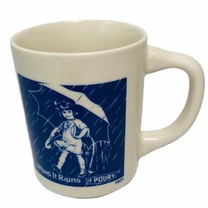 Morton Salt Advertisement Coffee Cup Mug